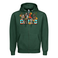 Sports Green wild child Zipper Hoodie - Zillion Design Studio