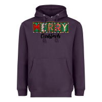 Plum Merry Christmas Heavyweight Hoodie - CowhideDigitalArt