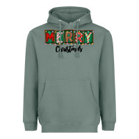 Sage Merry Christmas Heavyweight Hoodie - CowhideDigitalArt