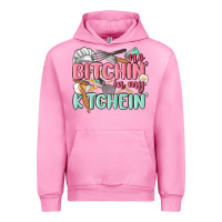 Fuchsia Pink no bitchin in my kitchin Urban Hoodie - MaliasSmallBusiness