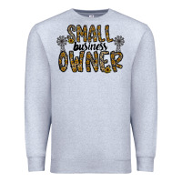 Heather Grey small business owner Premium Sweatshirt - CowhideDigitalArt