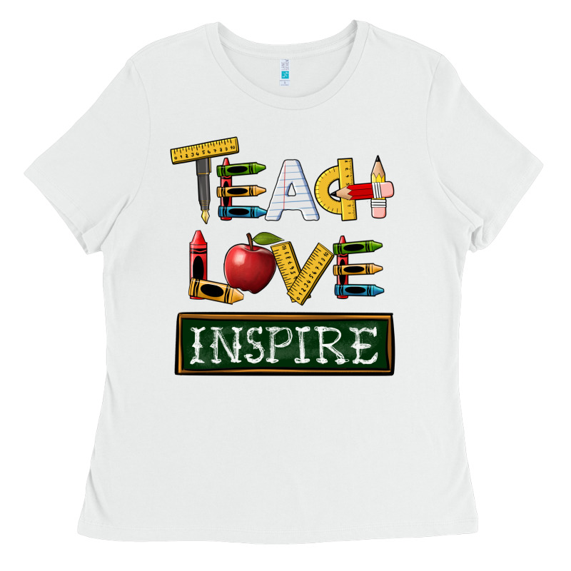 Teach Love Inspire Ladies Tee by BarkalooDesign | Teevron