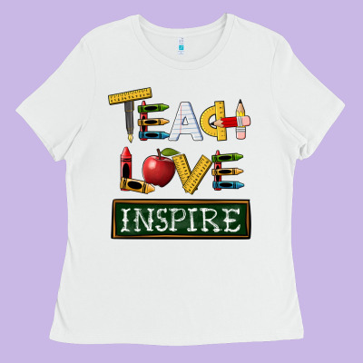 Teach Love Inspire Ladies Tee Designed By Barkaloodesign