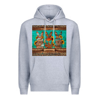 Heather Grey western easter bunnies Premium Hoodie - Jasminsmagicworld