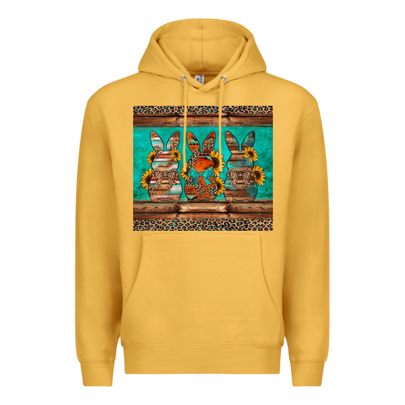 Western Easter Bunnies Premium Hoodie by Jasminsmagicworld | Teevron