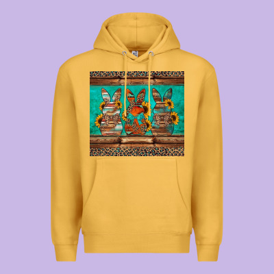 Western Easter Bunnies Premium Hoodie Designed By Jasminsmagicworld