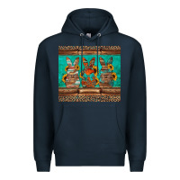 Navy western easter bunnies Premium Hoodie - Jasminsmagicworld