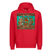 Red western easter bunnies Premium Hoodie - Jasminsmagicworld