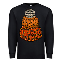 Black pumpkin halloween Premium Sweatshirt - RacoonDesign
