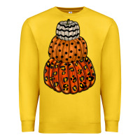 Lemon pumpkin halloween Premium Sweatshirt - RacoonDesign