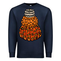 Navy pumpkin halloween Premium Sweatshirt - RacoonDesign