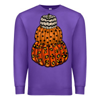 Purple pumpkin halloween Premium Sweatshirt - RacoonDesign