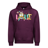 Mauve Wine love school bus Urban Hoodie - MaliasSmallBusiness