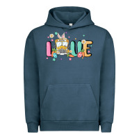 Pigment Midnight Navy love school bus Urban Hoodie - MaliasSmallBusiness