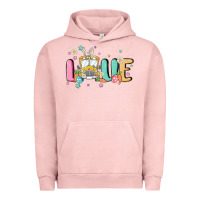 Pigment Salmon love school bus Urban Hoodie - MaliasSmallBusiness