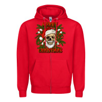 Red Merry Christmas Zipper Hoodie - RanaPortraitStore