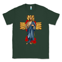 Sports Green jesus christ cross Classic Tee - texasbilliewilder