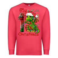 Cardinal my first christmas dragon Premium Sweatshirt - FaDigitalArtStudio