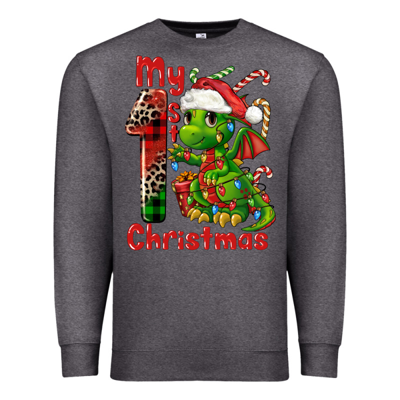 My First Christmas Dragon Premium Sweatshirt by FaDigitalArtStudio | Teevron