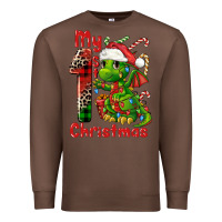 Chestnut my first christmas dragon Premium Sweatshirt - FaDigitalArtStudio