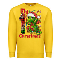 Lemon my first christmas dragon Premium Sweatshirt - FaDigitalArtStudio
