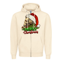 Sandshell Merry Christmas Zipper Hoodie - RanaPortraitStore