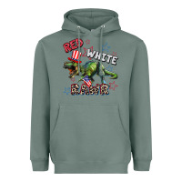 Sage Red white rawr 4th of July Heavyweight Hoodie - CowGirlArtShop