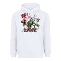 White Red white rawr 4th of July Heavyweight Hoodie - CowGirlArtShop