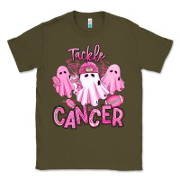 Army Green tackle cancer halloween ghosts american football Classic Tee - RanaPortraitStore