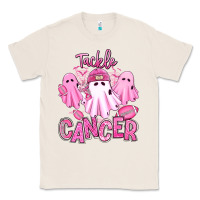 Natural tackle cancer halloween ghosts american football Classic Tee - RanaPortraitStore