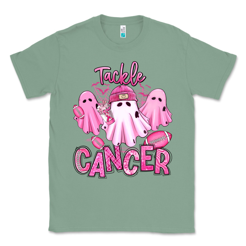 Tackle Cancer Halloween Ghosts American Football Classic Tee by RanaPortraitStore | Teevron