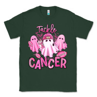 Sports Green tackle cancer halloween ghosts american football Classic Tee - RanaPortraitStore