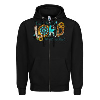 Black trust in the lord with all your heart Zipper Hoodie - Zillion Design Studio