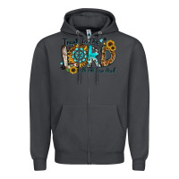 Smoke trust in the lord with all your heart Zipper Hoodie - Zillion Design Studio