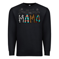 Black small town mama Premium Sweatshirt - CowhideDigitalArt