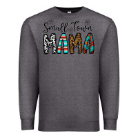 Charcoal Heather small town mama Premium Sweatshirt - CowhideDigitalArt