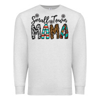 Oatmeal Heather small town mama Premium Sweatshirt - CowhideDigitalArt