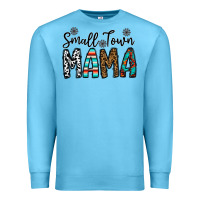 Ocean Blue small town mama Premium Sweatshirt - CowhideDigitalArt