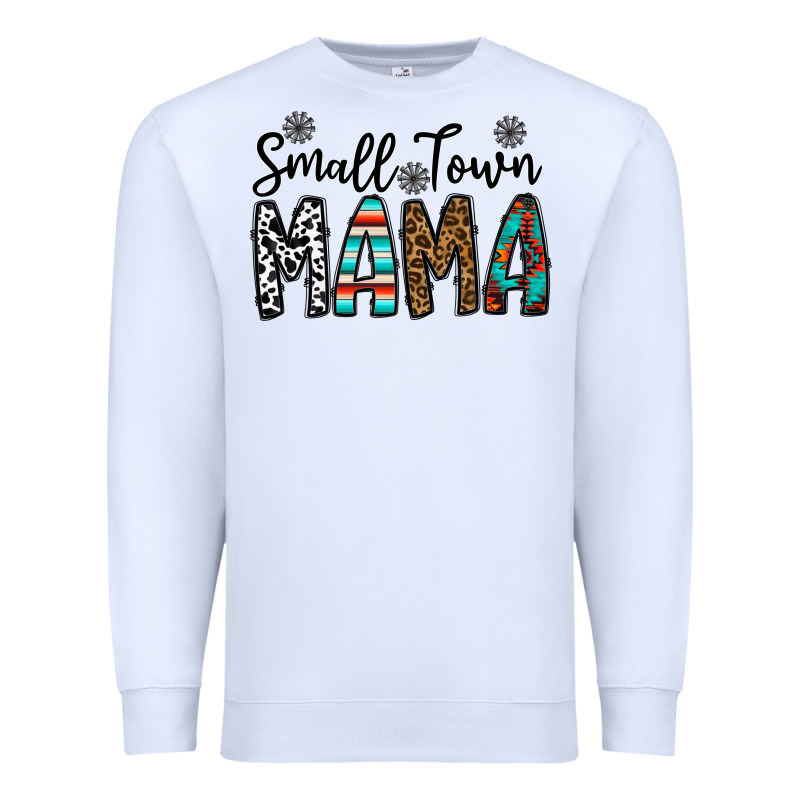 Small Town Mama Premium Sweatshirt by CowhideDigitalArt | Teevron