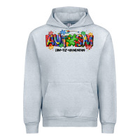 Heather Grey autism awtizuhm noun Urban Hoodie - MaliasSmallBusiness