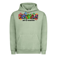 Pigment Oil Green autism awtizuhm noun Urban Hoodie - MaliasSmallBusiness