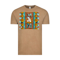Vintage Coffee goat family mom sunflowers serape leopard cowhide tumbler Vintage Tee - Artiststas