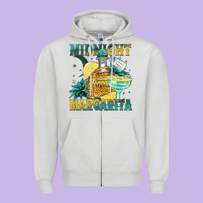 Midnight Margarita Zipper Hoodie Designed By Zillion Design Studio