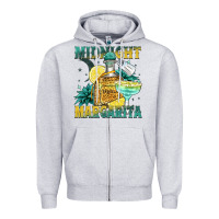 Heather Grey midnight margarita Zipper Hoodie - Zillion Design Studio