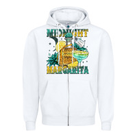 White midnight margarita Zipper Hoodie - Zillion Design Studio