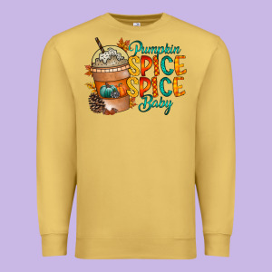 Pumpkin Spice Baby Premium Sweatshirt Designed By Racoondesign