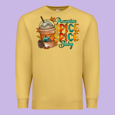 Pumpkin Spice Baby Premium Sweatshirt Designed By Racoondesign