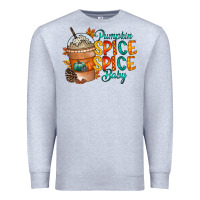 Heather Grey pumpkin spice baby Premium Sweatshirt - RacoonDesign