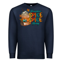 Navy pumpkin spice baby Premium Sweatshirt - RacoonDesign