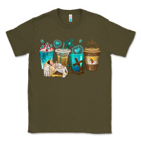 Army Green jesus coffee cups Classic Tee - texasbilliewilder